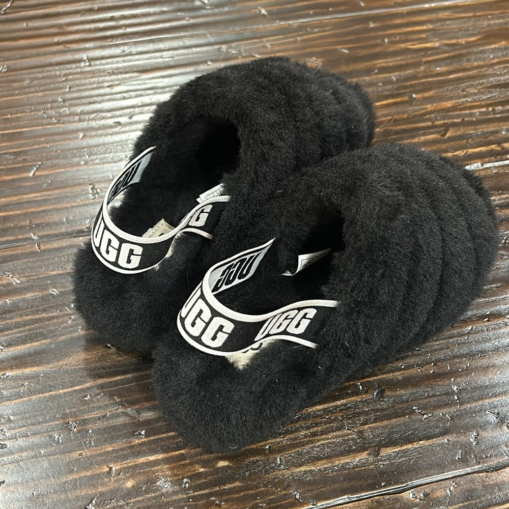 Ugg Fluff Yeah Slide Backs. Size 6. Like New!!! - image 3